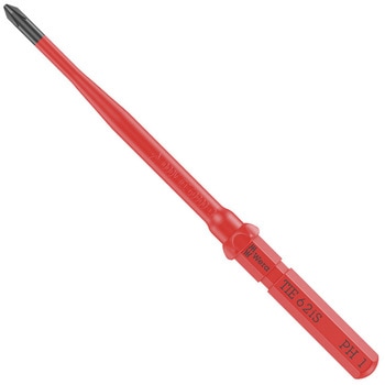 注文コード:03775200 絶縁プラスドライバービット 先細型 (クラフトフォームコンパクト) - Wera