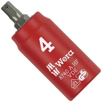 注文コード:03775471 絶縁ヘックスビットソケット(ホールド付) - Wera