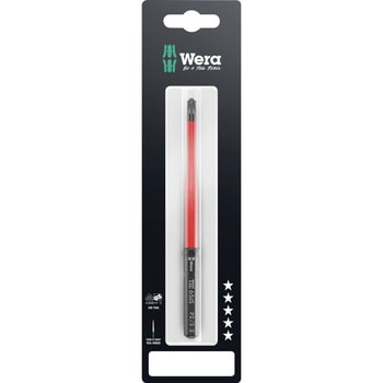 注文コード:03775690 絶縁ポジマイナスドライバービット 先細型 (クラフトフォームコンパクト) - Wera