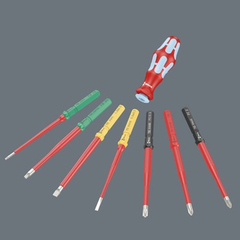注文コード:03774771 絶縁 差替式ドライバー ブレードセット ステンレス製 (クラフトフォーム) - Wera