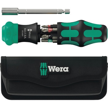 注文コード:03776092 ラチェット式 ドライバービットセット ポーチ入り (クラフトフォームコンパクト) - Wera