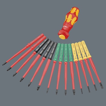 注文コード:03776381 絶縁 差替式ドライバーセット (クラフトフォーム) - Wera
