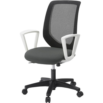 注文コード:03985366 コルトチェア 肘付 ベースカラー ホワイト ナイロンキャスター<配送時組立サービス付> イトーキ