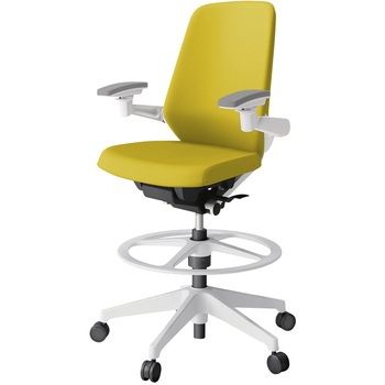 注文コード:03990799 ノートチェア ハイポジションタイプ ハイバック 可動肘 ランバーサポート付 クロスPV 樹脂脚<配送時組立サービス付> イトーキ