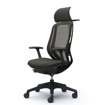 注文コード:03992428 シルフィー EXハイ固定ヘッド 固定肘 背メッシュ ブラックボディ ハンガー有 ランバー有 樹脂脚 - オカムラ(岡村製作所)