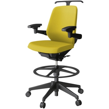 注文コード:03993520 ノートチェア ハイポジションタイプ ローバック 可動肘 ハンガー ランバーサポート付 クロスPV 樹脂脚<配送時組立サービス付> イトーキ