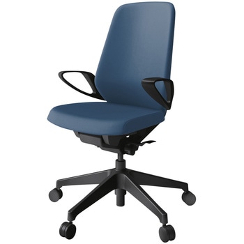 注文コード:03996137 ノートチェア ハイバック 固定肘 ランバーサポートなし クロスPV ナイロンキャスター<配送時組立サービス付> イトーキ