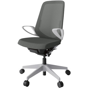 注文コード:04001965 ノートチェア ハイバック 固定肘 ランバーサポート付 メッシュJV ナイロンキャスター<配送時組立サービス付> イトーキ