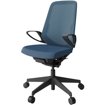 注文コード:04002857 ノートチェア ハイバック 固定肘 ランバーサポート付 メッシュJV ナイロンキャスター<配送時組立サービス付> イトーキ