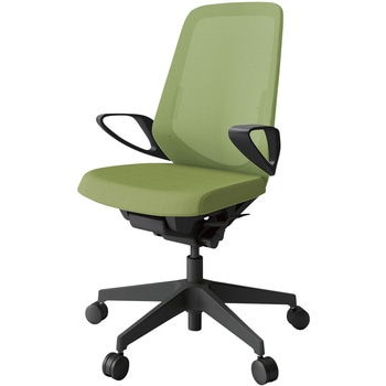 注文コード:04002866 ノートチェア ハイバック 固定肘 ランバーサポート付 メッシュJV ナイロンキャスター<配送時組立サービス付> イトーキ