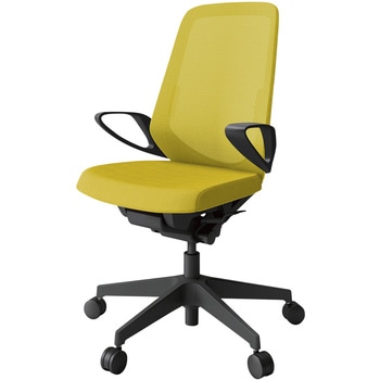 注文コード:04002875 ノートチェア ハイバック 固定肘 ランバーサポート付 メッシュJV ナイロンキャスター<配送時組立サービス付> イトーキ