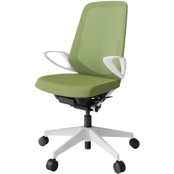 注文コード:04002909 ノートチェア ハイバック 固定肘 ランバーサポート付 メッシュJV ナイロンキャスター<配送時組立サービス付> イトーキ