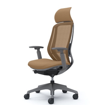 注文コード:04012168 シルフィー EXハイ固定ヘッド 可動肘 背メッシュ ダークグレーボディ ハンガー無 ランバー付 樹脂脚 - オカムラ(岡村製作所)