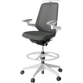 注文コード:04012307 ノートチェア ハイポジションタイプ ハイバック 可動肘 ハンガー ランバーサポートなし メッシュJV 樹脂脚<配送時組立サービス付> イトーキ