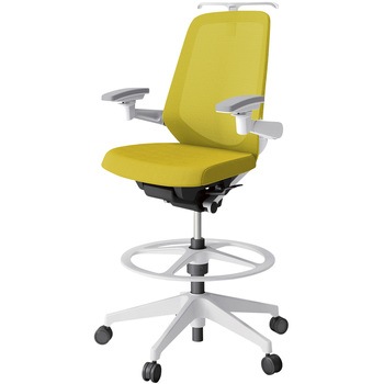 注文コード:04012341 ノートチェア ハイポジションタイプ ハイバック 可動肘 ハンガー ランバーサポートなし メッシュJV 樹脂脚<配送時組立サービス付> イトーキ