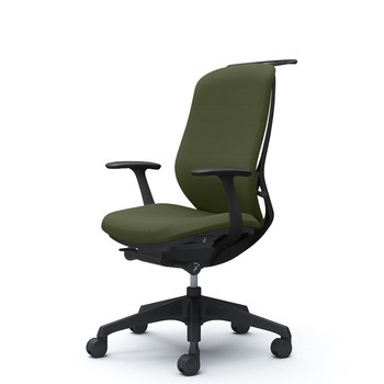 注文コード:04061028 シルフィー 固定肘 背クッション ハイ ブラックボディ ハンガー有 ランバー無 樹脂脚 - オカムラ(岡村製作所)