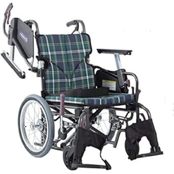 注文コード:04142298 車いす モダン Aスタイル 車椅子 緑チェックA9 カワムラサイクル KMD-A22-40S-SH - カワムラサイクル