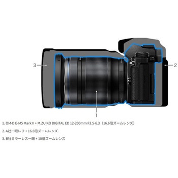 注文コード:04145579 交換レンズ M.ZUIKO DIGITAL ED 12-200mm F3.5-6.3 - OM SYSTEM