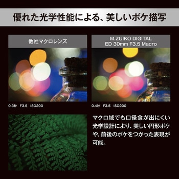 注文コード:04145701 交換レンズ M.ZUIKO DIGITAL ED 30mm F3.5 Macro - OM SYSTEM