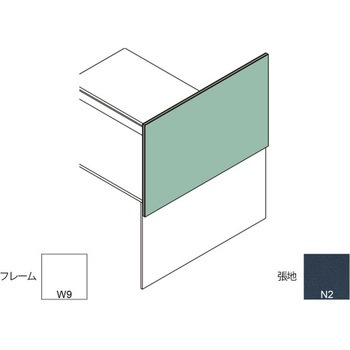 注文コード:04161337 インターリンクR エンドパネル シェルフ・フロントキャビネットハイタイプ用 D1600 布地C<配送時組立サービス付> イトーキ
