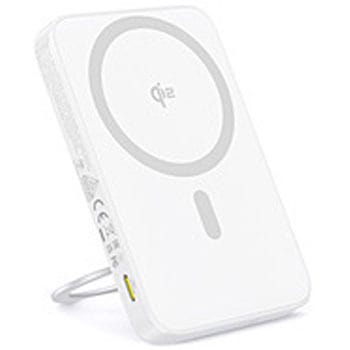 注文コード:04264159 PicoGo Qi2 モバイルバッテリー 20W 5000mAh スタンド付き Moon White P1007680021301 - BASEUS