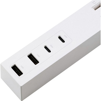 注文コード:04281440,04281467 USBタップ USB-C×2 USB-A×2 AC×3 27W - エレコム