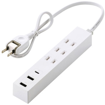 注文コード:04282088 USBタップ USB-C×1 USB-A×2 AC×3 15W - エレコム