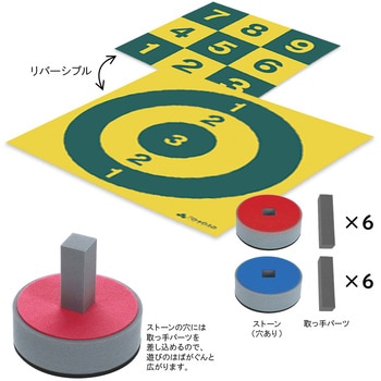 注文コード:04443018 フットカーリング ストーン(穴あり)+取っ手パーツ付 12個セット - 三和製作所