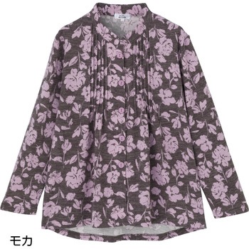 822368 スナップ釦ピンタックブラウス 愛情介護