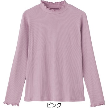 822409 衿シャーリングリブTシャツ 愛情介護