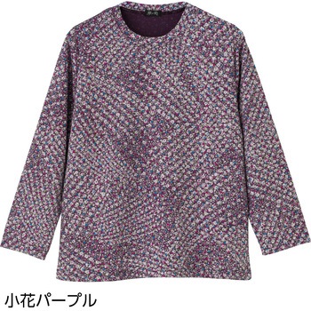 822443 京染ちりめんプリントTシャツ ケアファッション