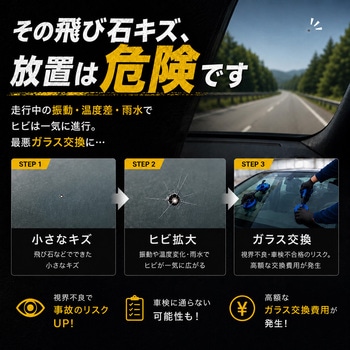 注文コード:04538178 ウインドガラスのキズ修理セット - AUG
