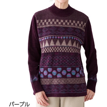 822456 もちもちニットセーター ケアファッション