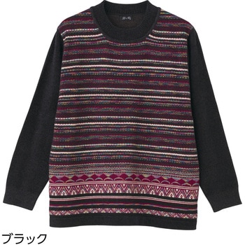 822454 もちもちニットセーター ケアファッション