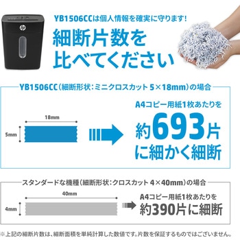 注文コード:04593631 シュレッダー ミニクロスカット/A4サイズ゛/15L - HP(日本ヒューレット・パッカード)