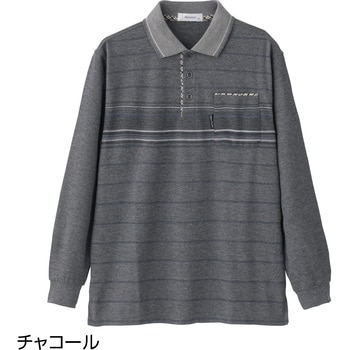 822486 綿混ポロシャツ ケアファッション
