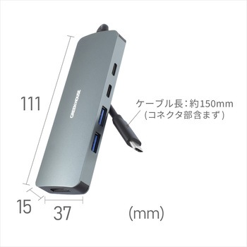 注文コード:04680887 5 in1 USB Type-C コンパクトドッキングステーション - グリーンハウス