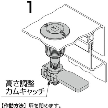 注文コード:04687327,04691071,04685428,04684046,04688980,04686758,04686898,04691046,04689488,04683800 コンプレッションラッチ248-98型 - LAMP(スガツネ工業)