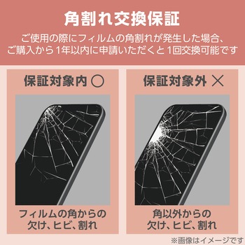 注文コード:04819179 iPhone 16 ガラスフィルム 高透明 全面保護 365日交換保証 表面硬度10H 角割れ防止 フレーム付 指紋防止 - エレコム
