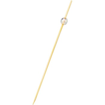 竹製 ビーズピックス 9cm クリア(50本入)09496 ノーブランド