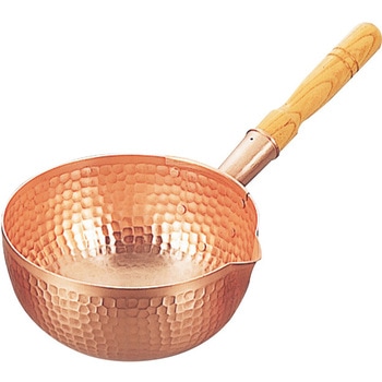 銅 片手 ボーズ鍋 15cm(錫引無) 丸新銅器