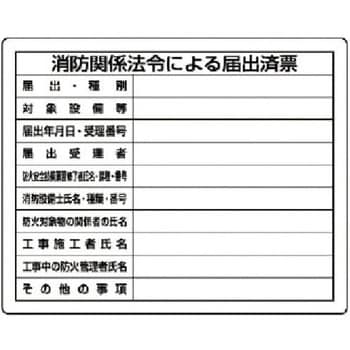注文コード:04859089 【オーダー】法令許可票 消防関係法令による届出済票 - ユニット
