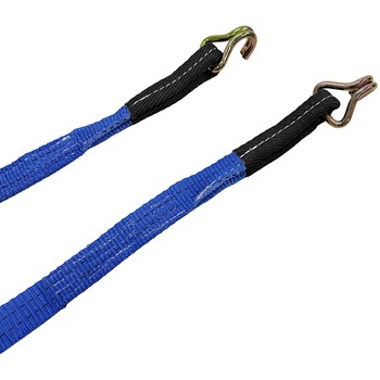 注文コード:04871041,04870316 GCラッシングベルト 青 アイ/Jフック 使用荷重1,000kg 幅35mm×長さ0.5+3m/5m - グリーンクロス
