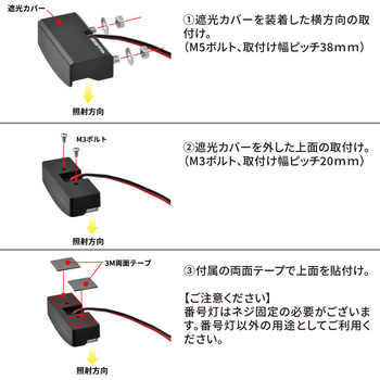 注文コード:04884140 LED ライセンス ライト - ZETA RACING(ジータレーシング)