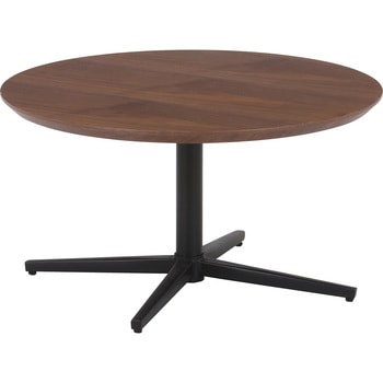 突板 センターテーブル Nero Φ70 walnut 不二貿易