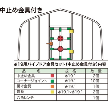 パイプドア金具セット 佐藤産業