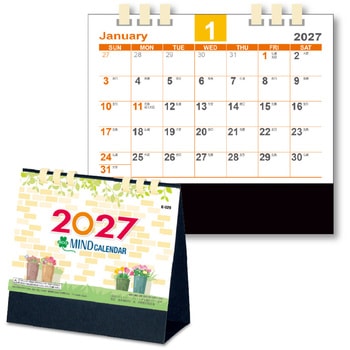 2027年 卓上カレンダー エコマインド キングコーポレーション