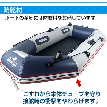 注文コード:05096782 インフレータブル式 ゴムボート 釣竿置き付き 3人用 - 万方商事