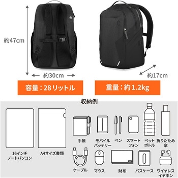 注文コード:05137269 STM Myth 28リットル ノートPC用 大容量スマートバックパック 16インチMacBook Pro対応 - STM goods(エスティーエムグッズ)