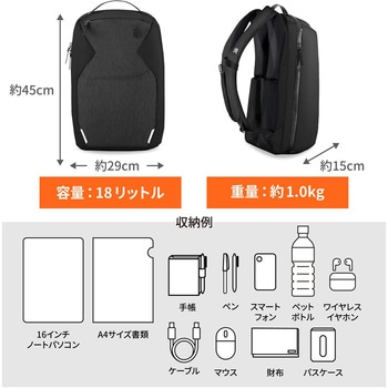注文コード:05137348 STM Myth 18リットル ノートPC用 スマートバックパック 16インチMacBook Pro対応 - STM goods(エスティーエムグッズ)